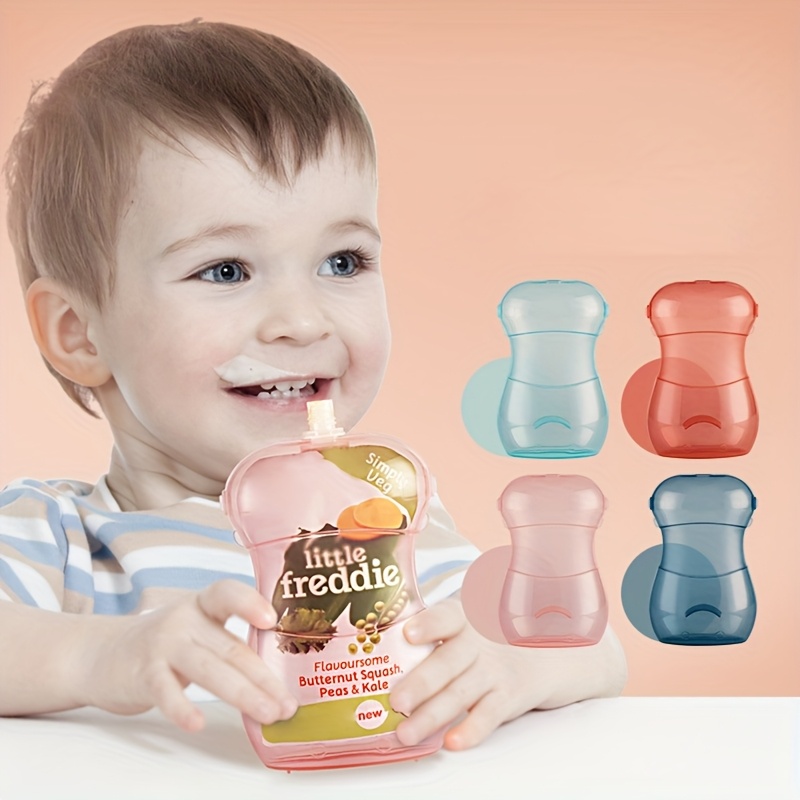 Baby Food Pouches - Sıkıştırmaz Bebek Mama Poşeti Tutucu Meyve