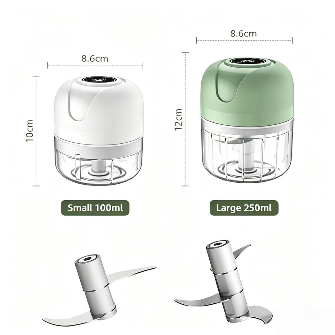 Baby Food Meat - 23W USB Şarjlı Elektrikli Sarımsak Doğrayıcı