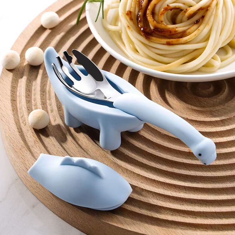Baby Food Utensils Set - Dinozor Bebek Besleme sofra seti Çocuk