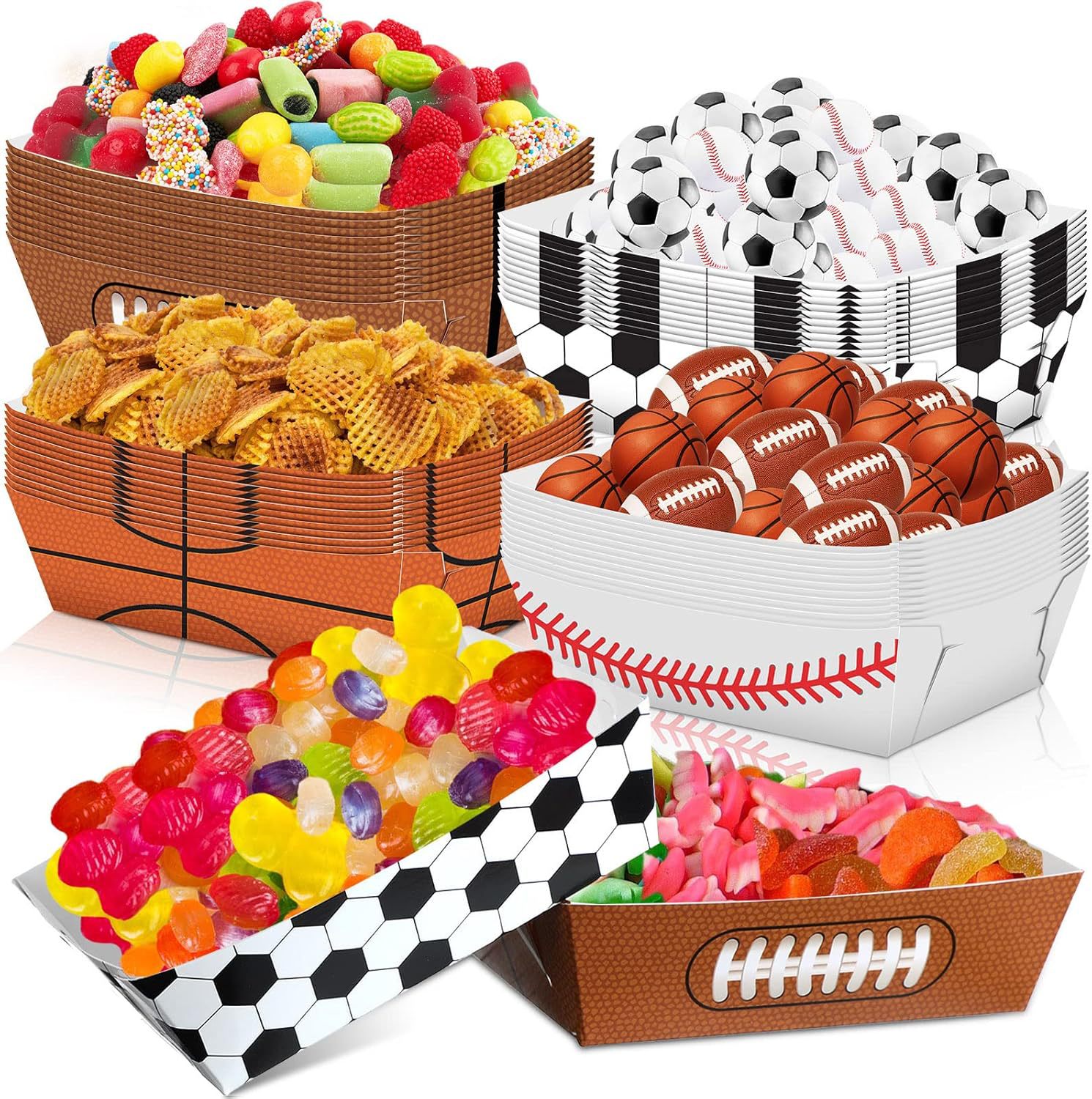 Baby Food List - 6-48 adet Spor Temalı Parti Futbol