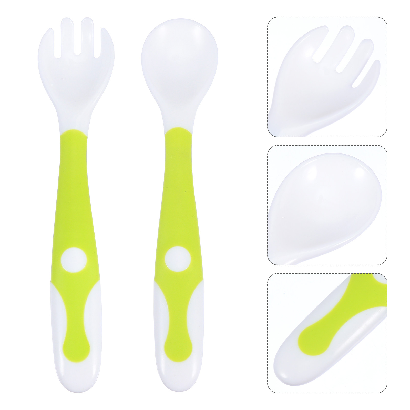 Baby Food Utensils Set - 1 Set Bebek Kaşık Çatal Seti,