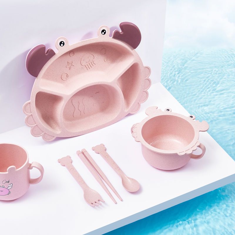 4/6 adet Yengeçler çocuk Tabak - Baby Food Utensils Set incelemesi ve fiyatı
