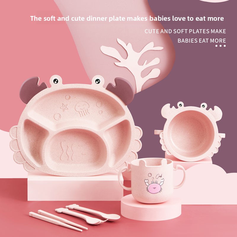 4/6 adet Yengeçler çocuk Tabak - Baby Food Utensils Set incelemesi ve fiyatı