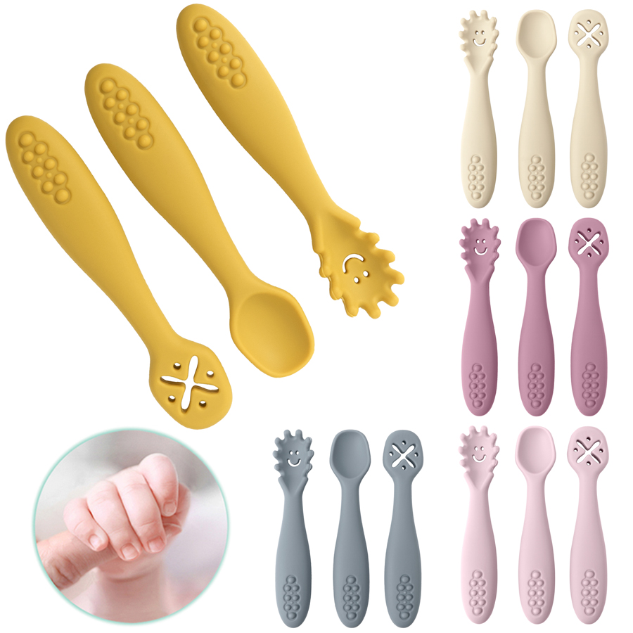 3 adet silikon kaşık çatal beb - Baby Food Utensils Set incelemesi ve fiyatı