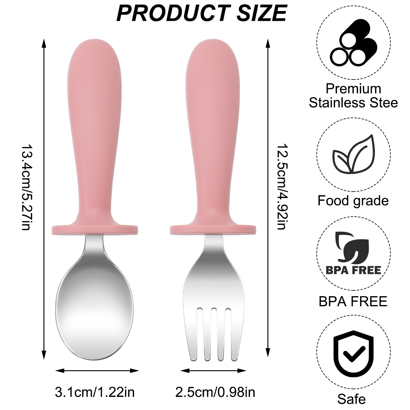 Renk Çocuklar 2 ADET Paslanmaz - Baby Food Utensils Set incelemesi ve fiyatı