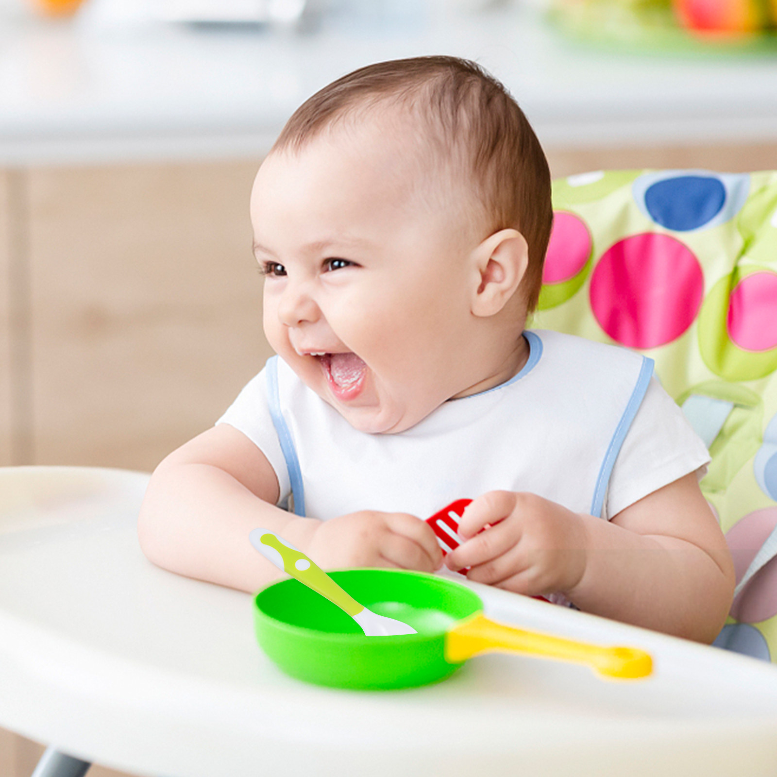 1 Set Bebek Kaşık Çatal Seti,  - Baby Food Utensils Set incelemesi ve fiyatı
