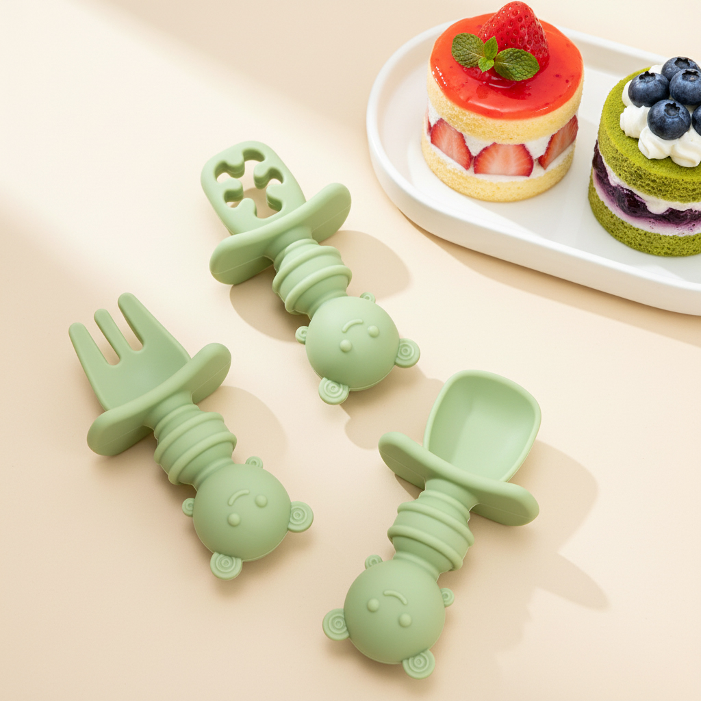 3 Parça Kısa Saplı Arı Kaşığı  - Baby Food Utensils Set incelemesi ve fiyatı
